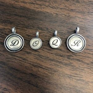 Authentic Origami Owl Gold Initials For Necklace